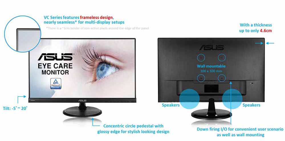 مانیتور 23 اینچ ایسوس مدل VC239H