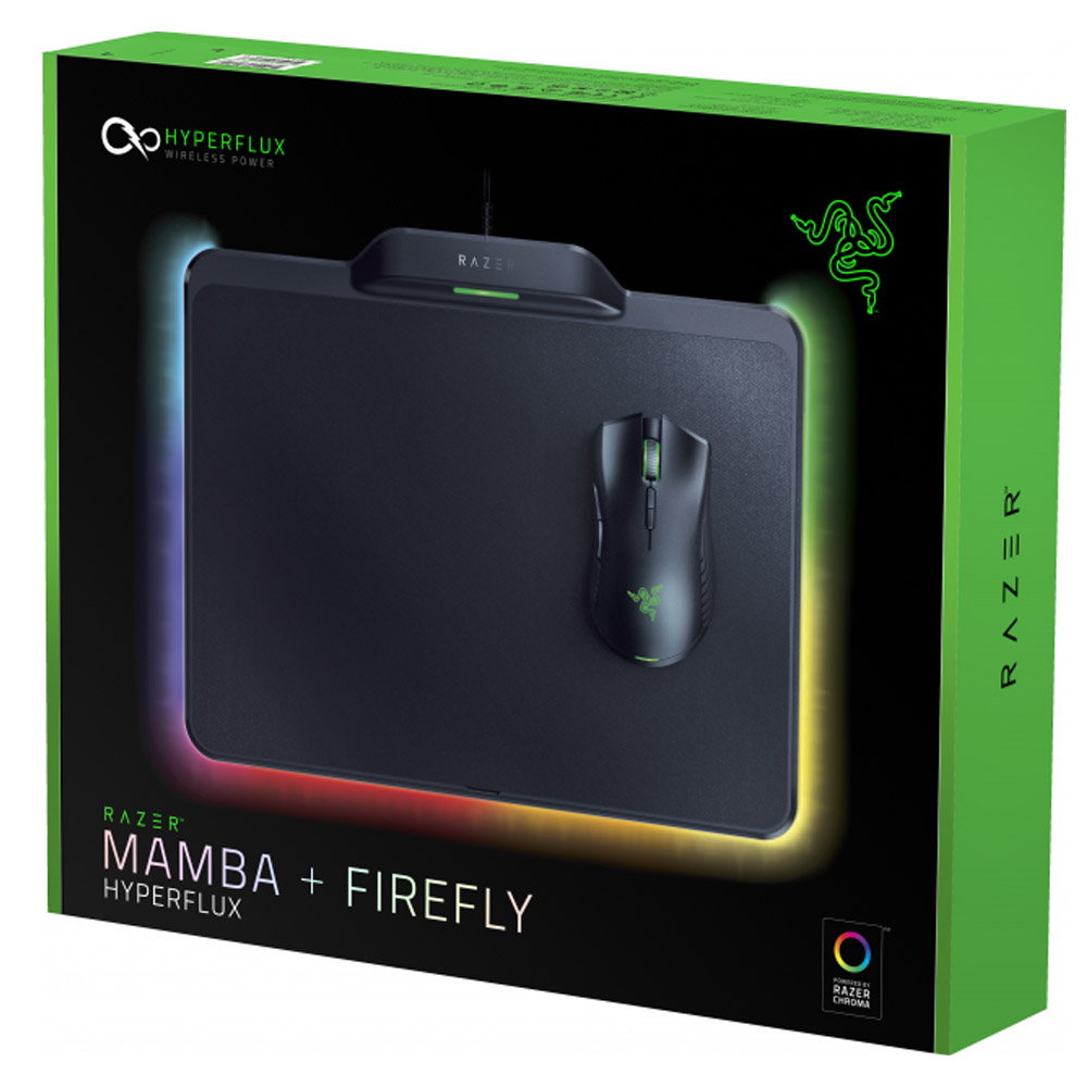 ماوس گیمینگ بیسیم و پد ماوس ریزر مدل Mamba Hyperflux