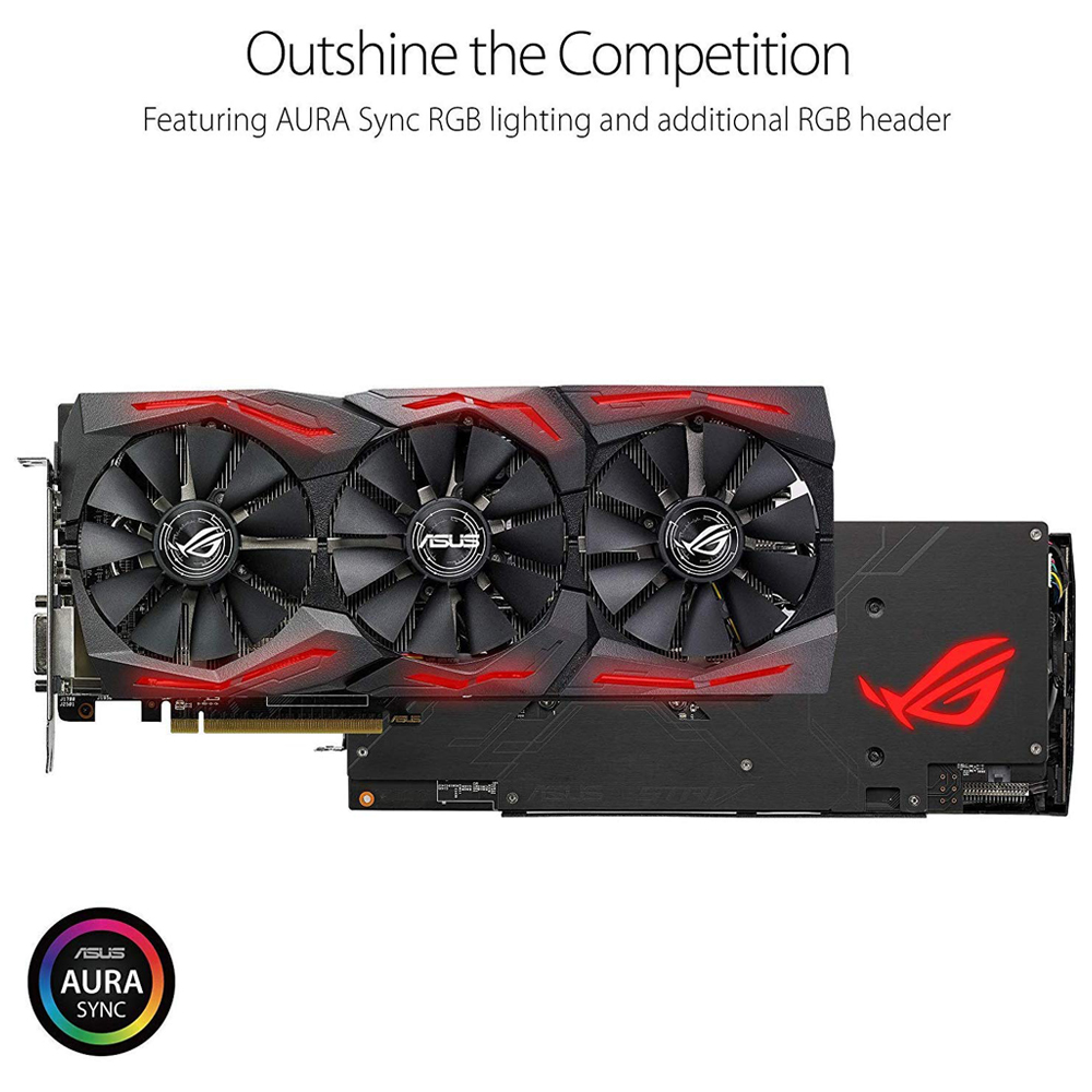 کارت گرافیک ایسوس مدل ROG-STRIX-RX580-O8G-GAMING