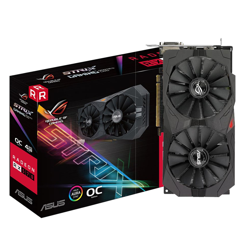 کارت گرافیک ایسوس مدل ROG-STRIX-RX570-O4G-GAMING