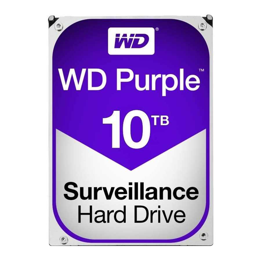 هارد اینترنال 10 ترابایت وسترن دیجیتال مدل Purple WD100PURX