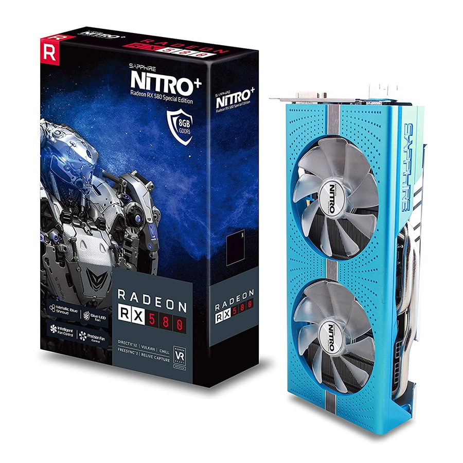 کارت گرافیک سافایر مدل NITRO PLUS RX 580 8G G5 SE