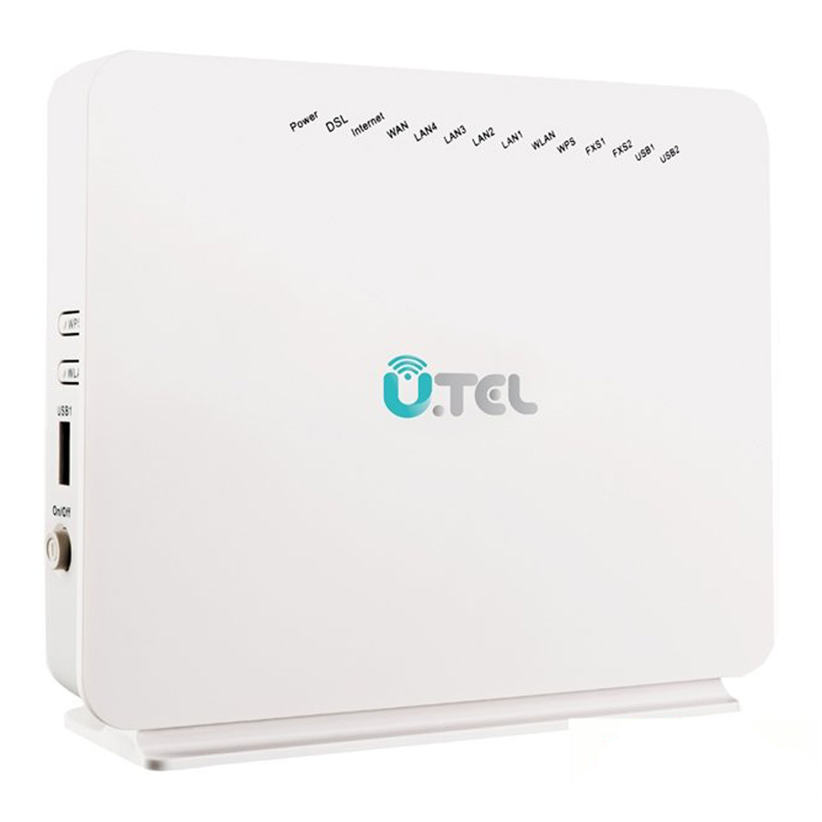 مودم روتر VDSL/ADSL بیسیم 300Mbps یوتل مدل V304F