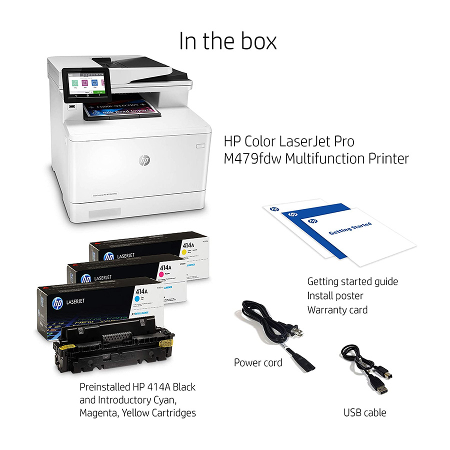 پرینتر رنگی اچ پی مدل LaserJet Pro MFP M479fdw