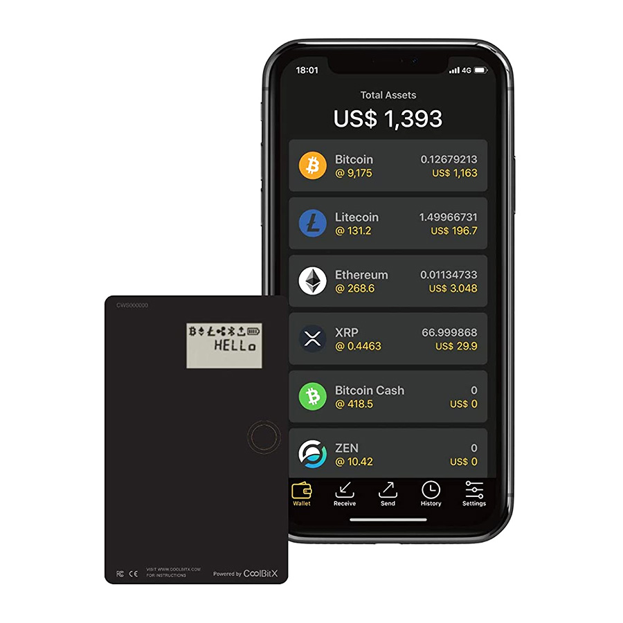 کیف پول سخت افزاری کول‌ولت مدل Coolwallet S