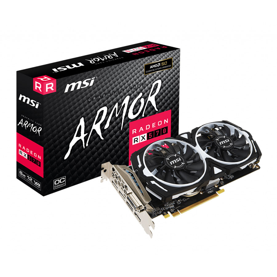 کارت گرافیک ام اس آی مدل Radeon RX 570 ARMOR 8G OC