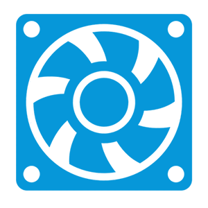 fan and heat sink cooler icon