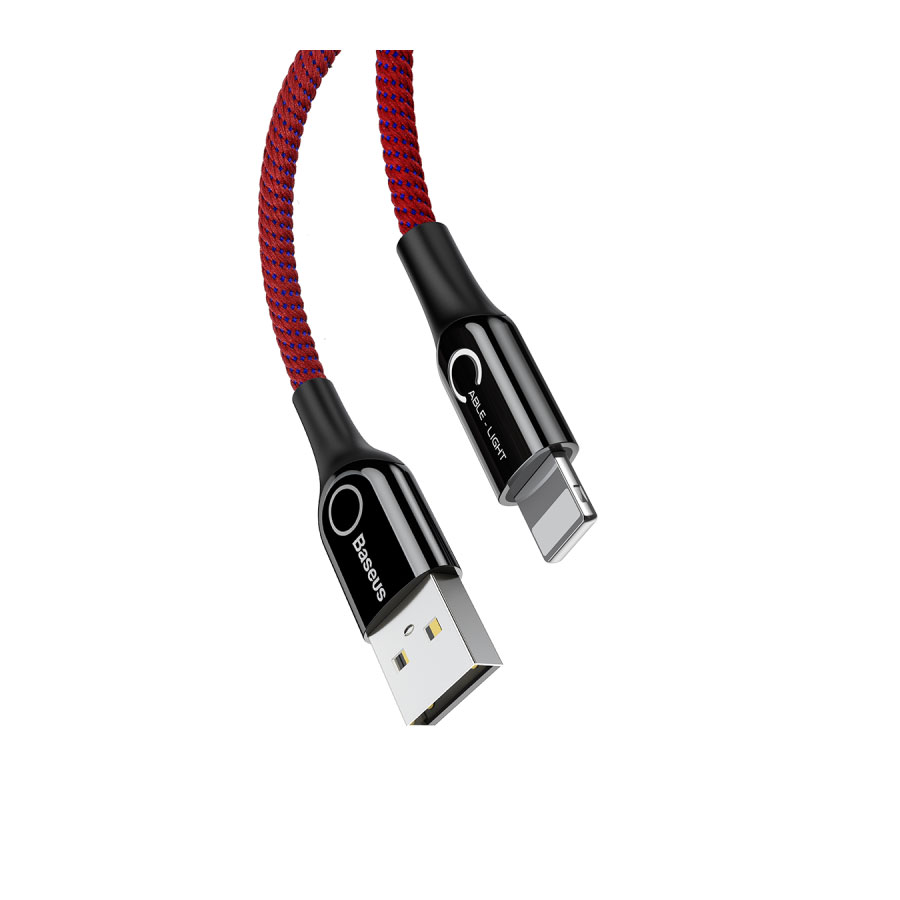 کابل تبدیل USB به Lightning باسئوس مدل C-Shaped