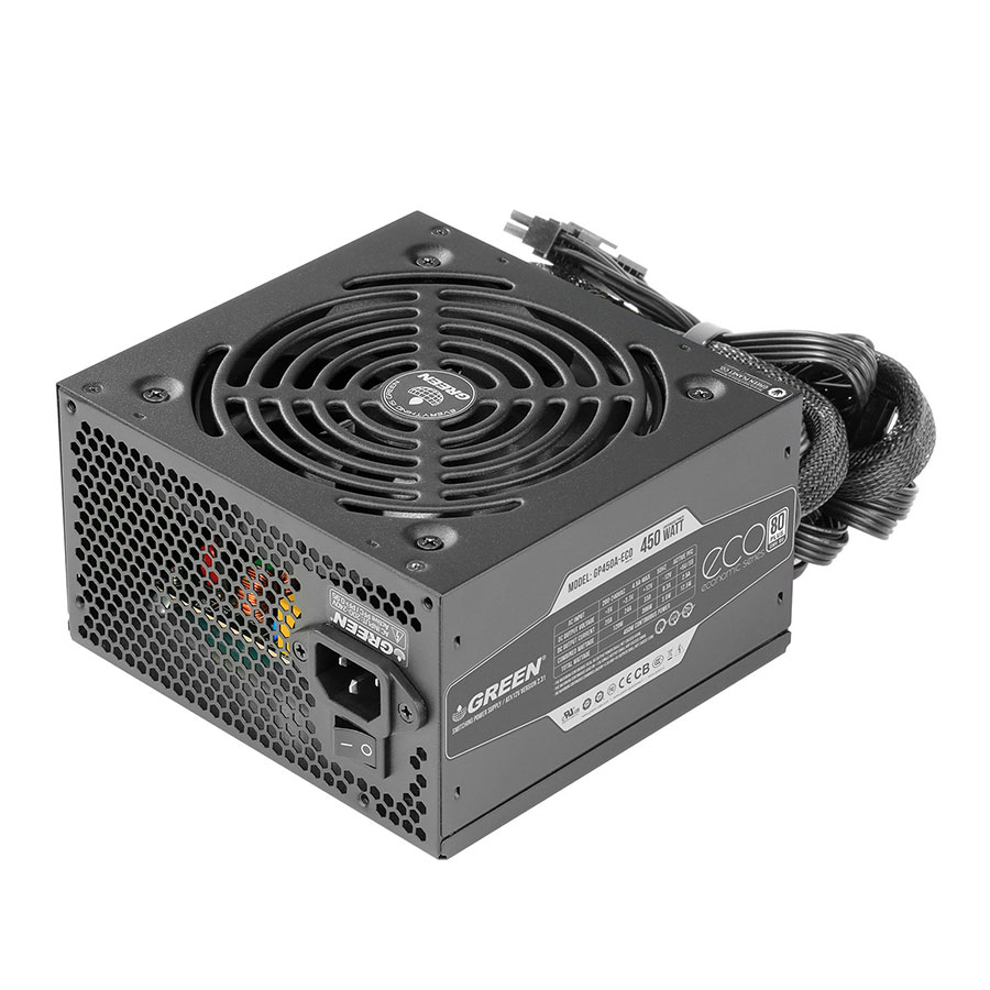 پاور کامپیوتر 450 وات گرین مدل GP450A-ECO Rev3.1