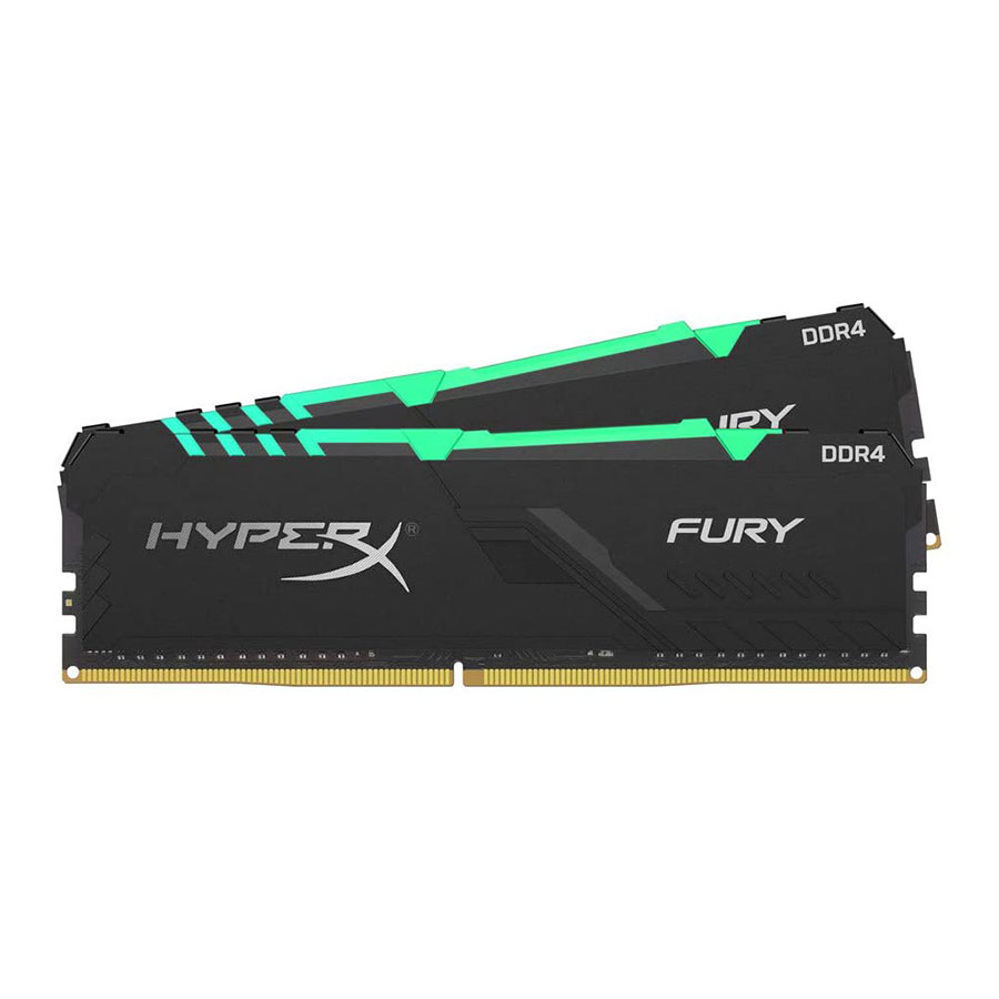 رم کینگستون HyperX FURY RGB 16GB 8GBx2 2400MHz CL15