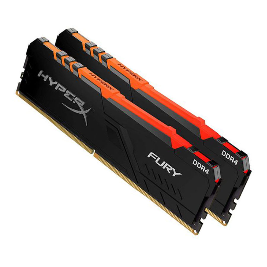 رم کینگستون مدل HyperX FURY RGB 32GB 16GBx2 2666MHz CL16 DDR4