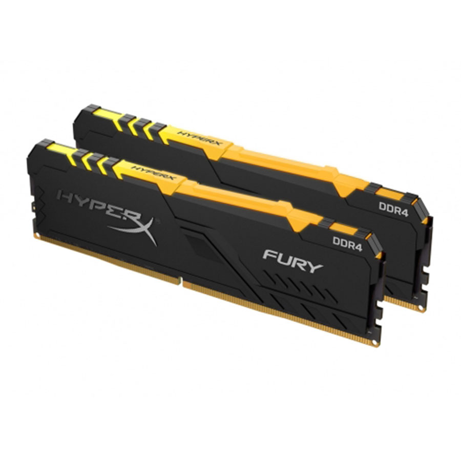 رم کینگستون مدل HyperX FURY RGB 32GB 16GBx2 2666MHz CL16 DDR4