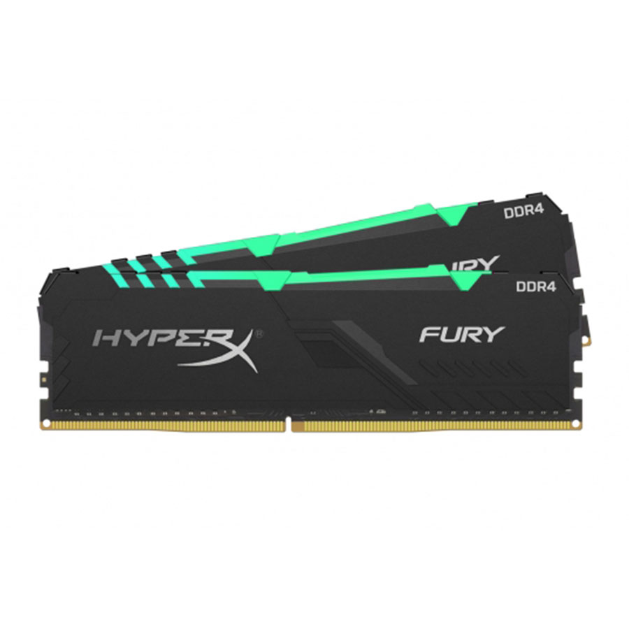 رم کینگستون مدل HyperX FURY RGB 32GB 16GBx2 2666MHz CL16 DDR4