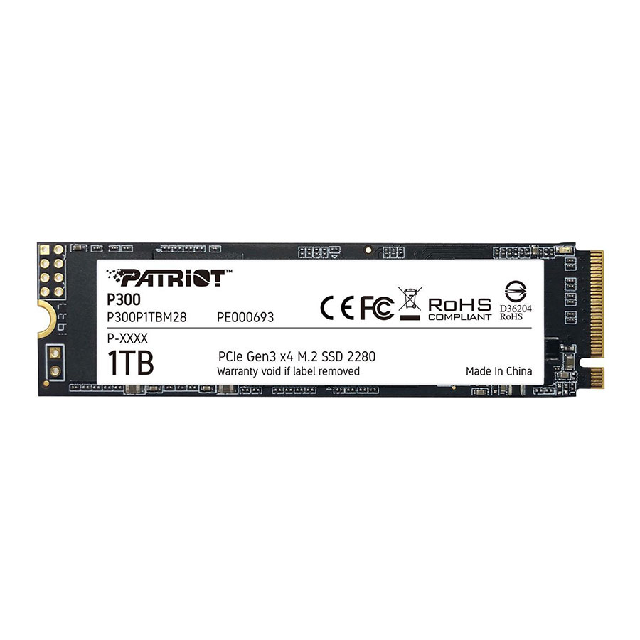 اس اس دی 1 ترابایت پاتریوت مدل P300 M.2 PCIe Gen 3 x4