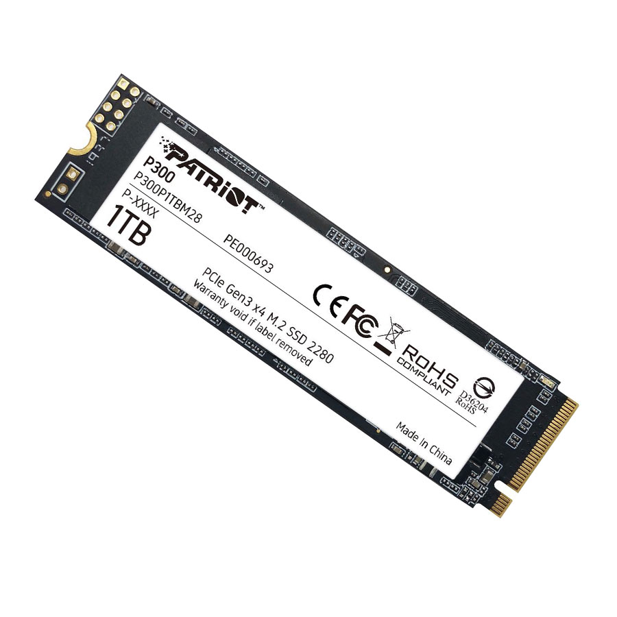 اس اس دی 1 ترابایت پاتریوت مدل P300 M.2 PCIe Gen 3 x4