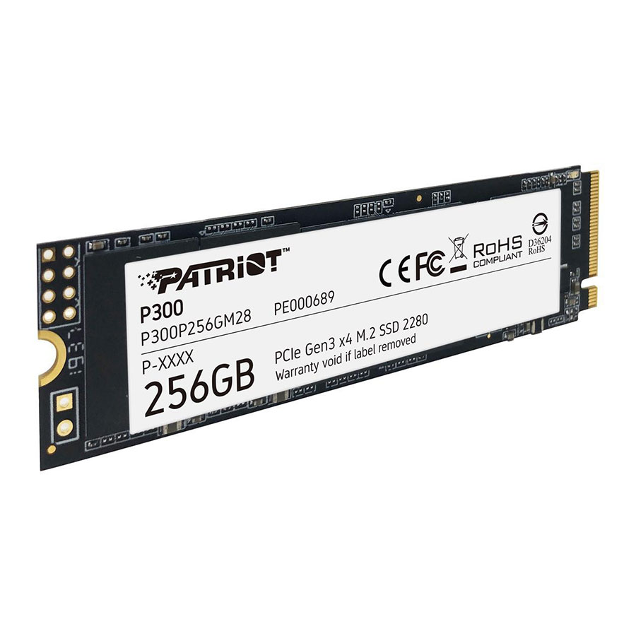 اس اس دی 256 گیگابایت پاتریوت مدل P300 M.2 PCIe Gen 3 x4