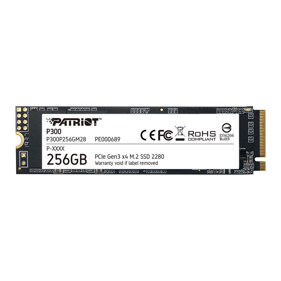 اس اس دی 256 گیگابایت پاتریوت مدل P300 M.2 PCIe Gen 3 x4