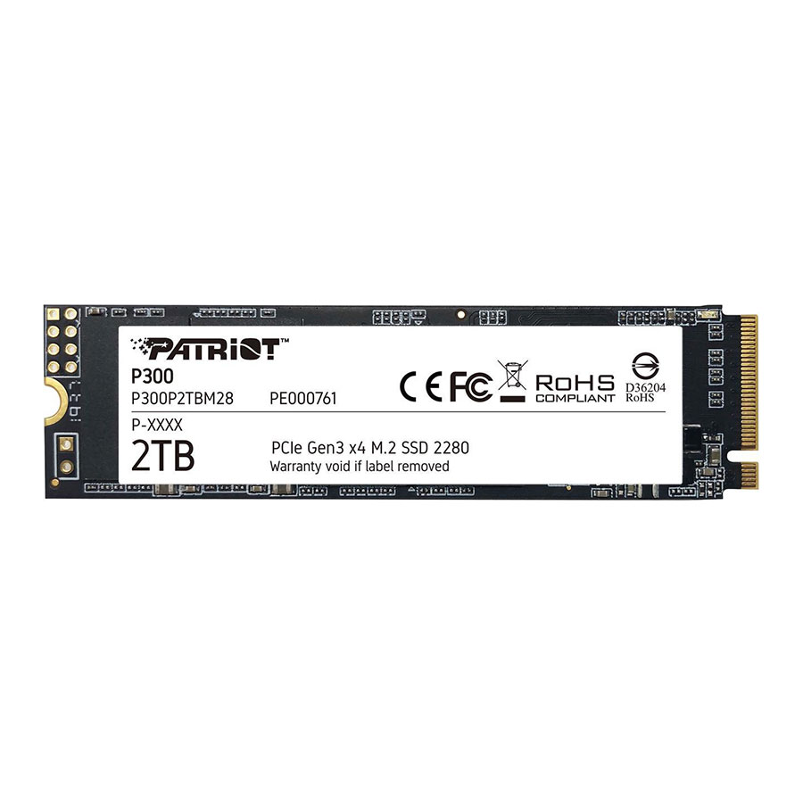 اس اس دی 2 ترابایت پاتریوت مدل P300 M.2 PCIe Gen 3 x4