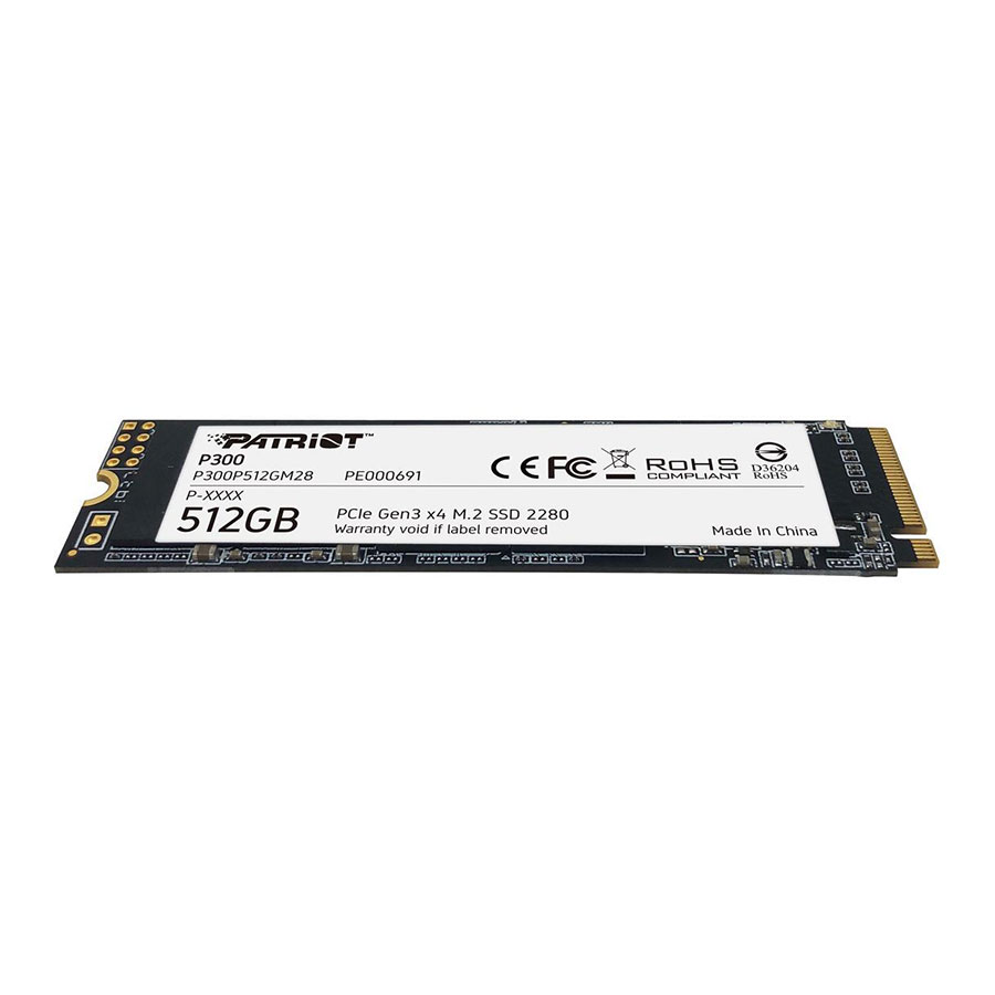 اس اس دی 512 گیگابایت پاتریوت مدل P300 M.2 PCIe Gen 3 x4