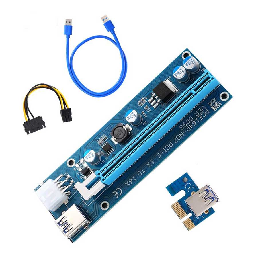 رایزر کارت گرافیک تبدیل PCI EXPRESS X1 به X16 مدل 009S