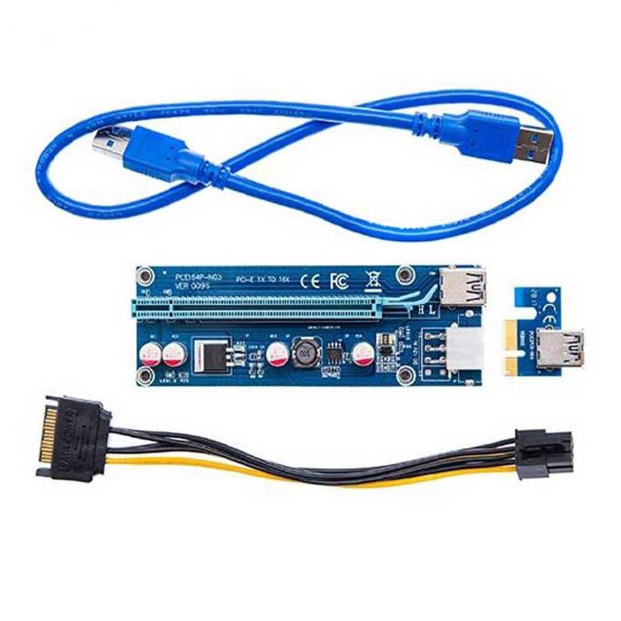 رایزر کارت گرافیک تبدیل PCI EXPRESS X1 به X16 مدل 009S