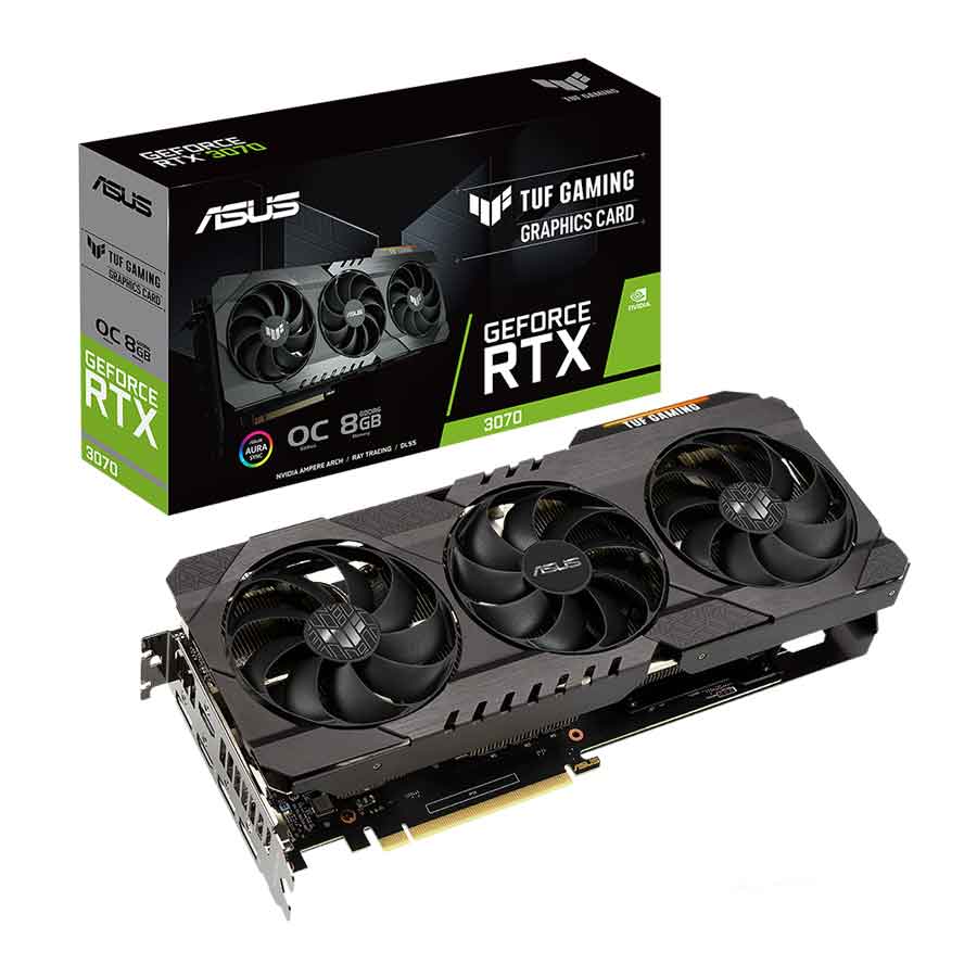 کارت گرافیک ایسوس مدل TUF Gaming GeForce RTX3070 OC