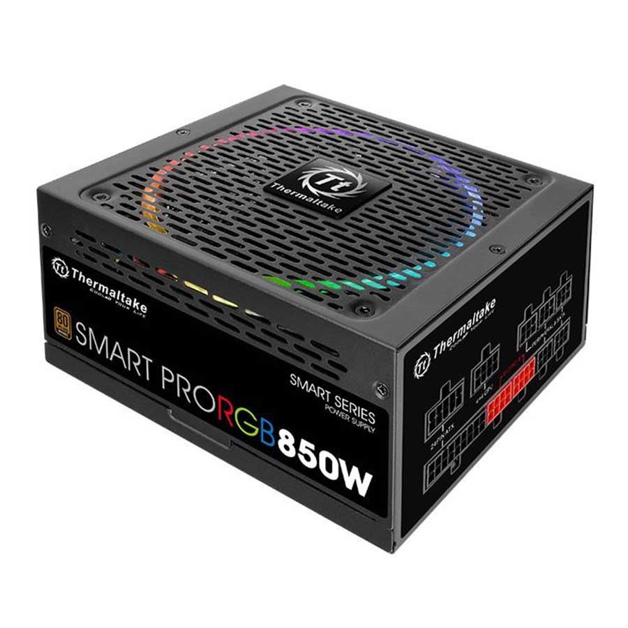 پاور کامپیوتر 850 وات تمام ماژولار ترمالتیک مدل Smart Pro RGB