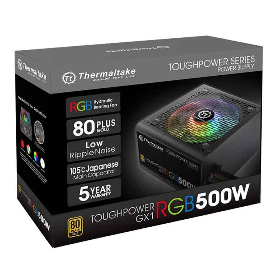 پاور کامپیوتر 500 وات ترمالتیک مدل Toughpower GX1 RGB