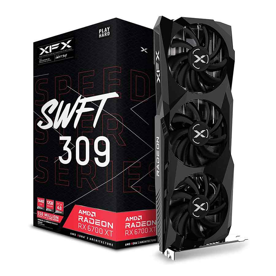 کارت گرافیک ایکس اف ایکس Speedster SWFT309 AMD Radeon RX6700 XT CORE