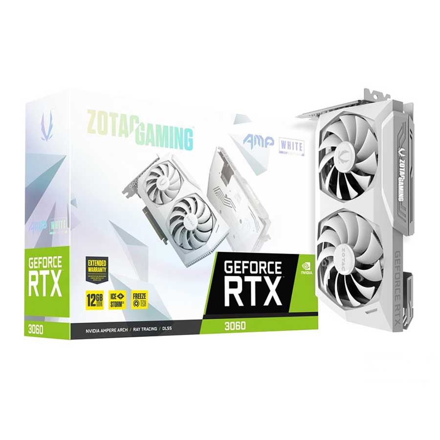 کارت گرافیک زوتاک GAMING GeForce RTX3060 AMP White Edition