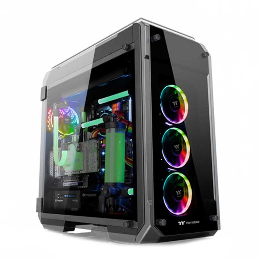 کیس کامپیوتر ترمالتیک مدل View 71 Tempered Glass RGB Edition