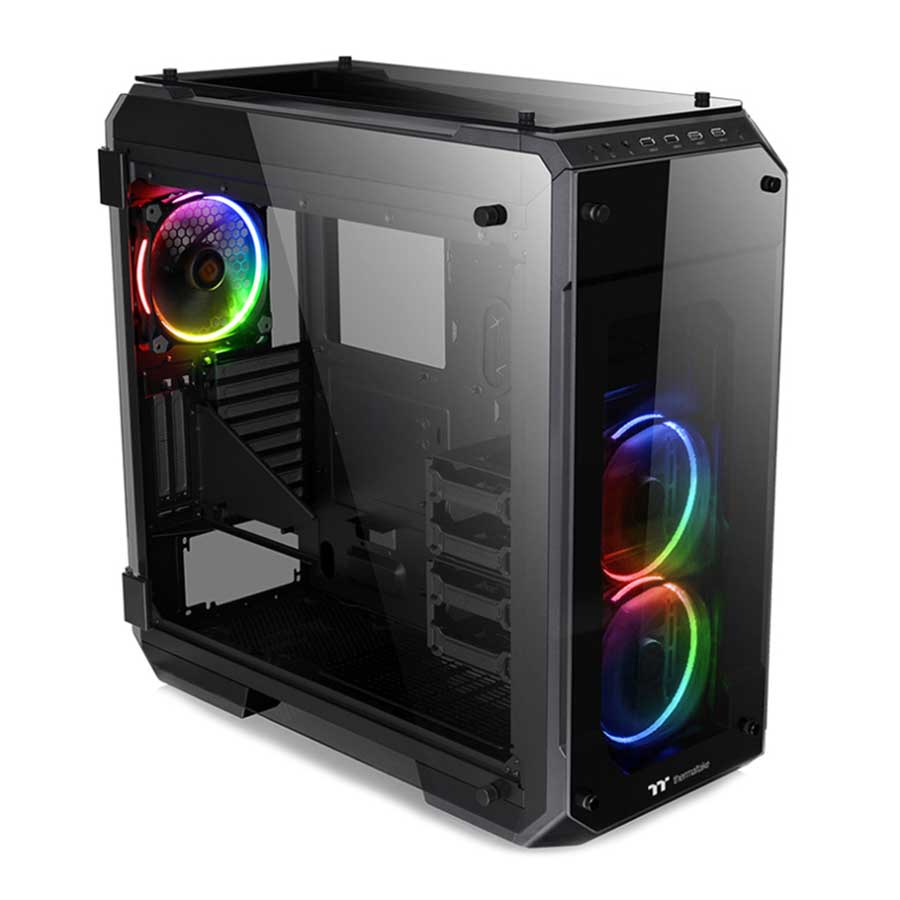 کیس کامپیوتر ترمالتیک مدل View 71 Tempered Glass RGB Edition