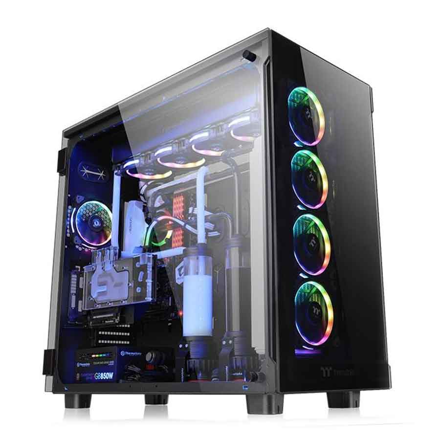 کیس کامپیوتر ترمالتیک مدل View 91 Tempered Glass RGB Edition