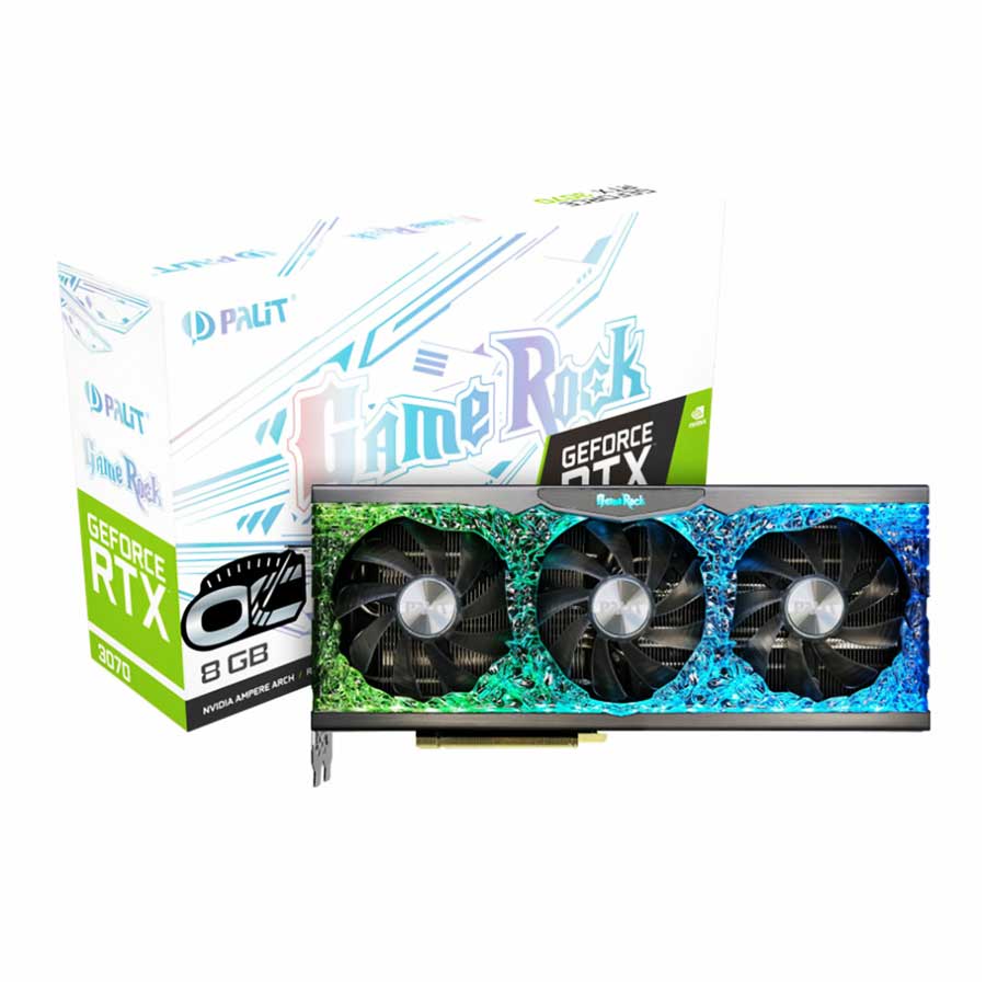 کارت گرافیک پلیت مدل GeForce RTX3070 GameRock OC