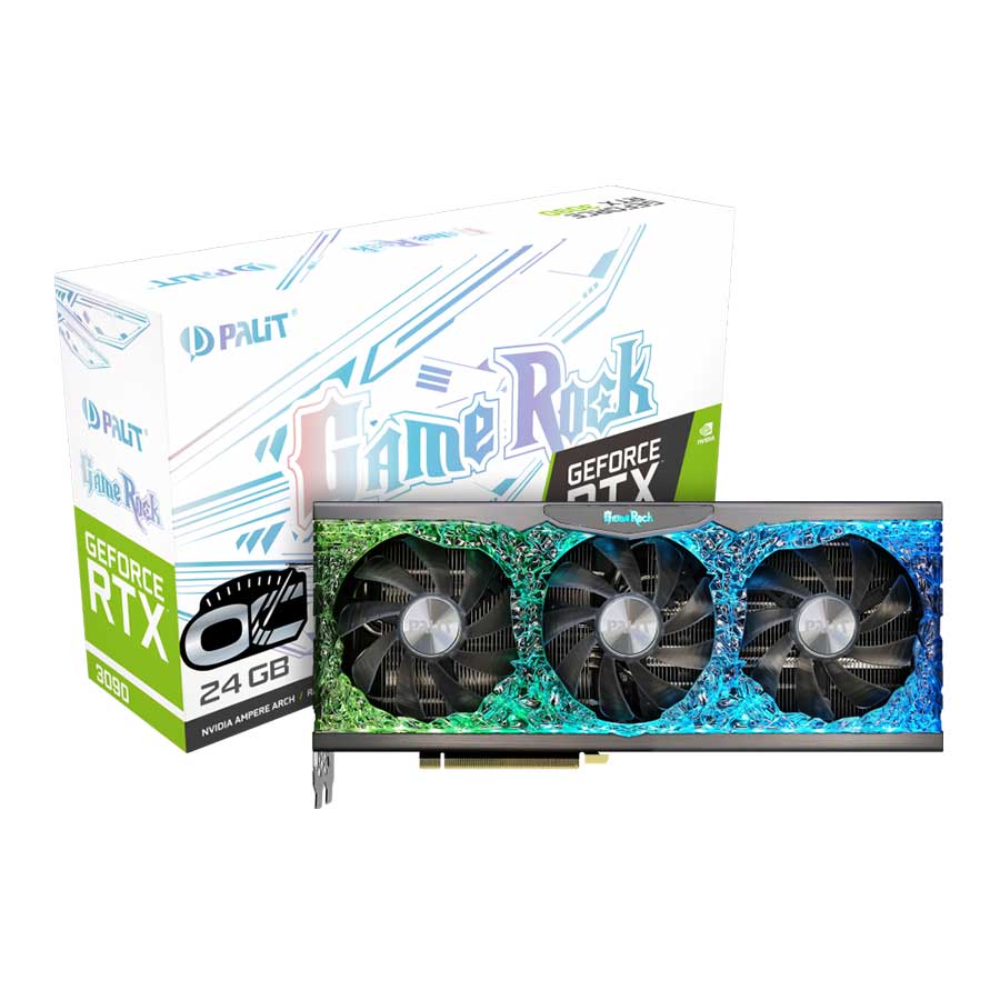 کارت گرافیک پلیت مدل GeForce RTX3090 GameRock OC