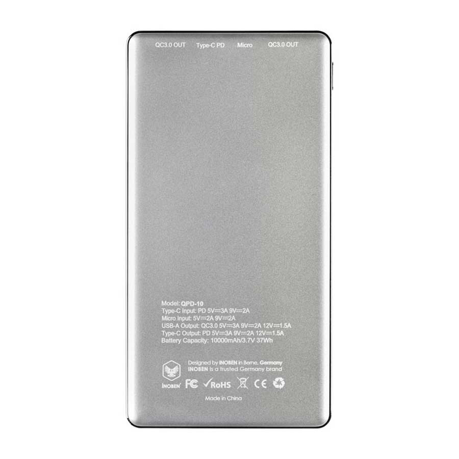 پاوربانک آینوبن مدل QPD10 ظرفیت 10000mAh