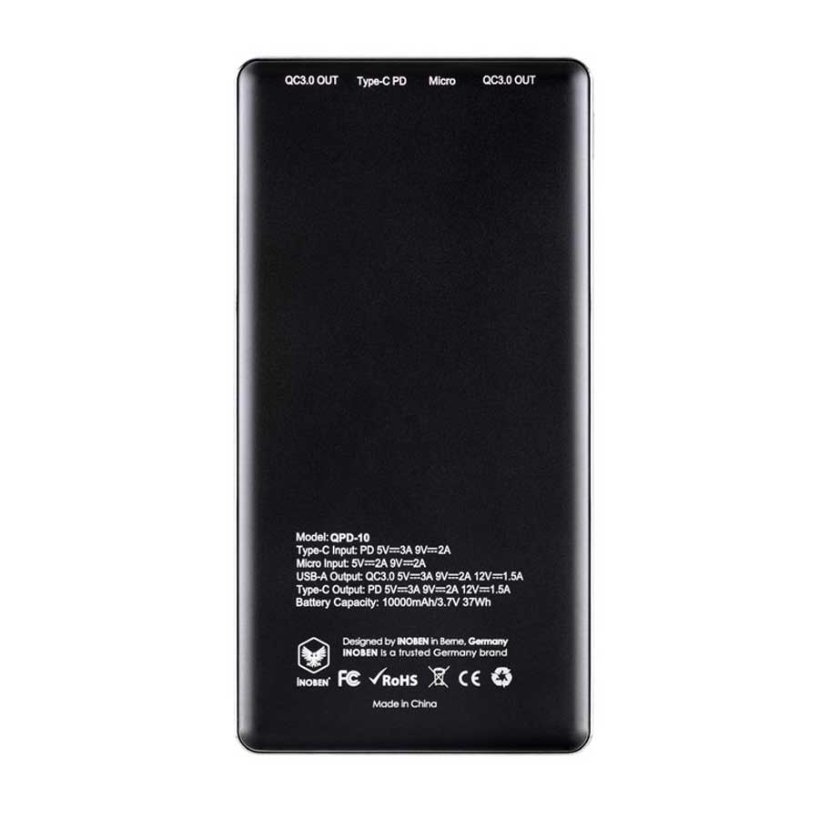 پاوربانک آینوبن مدل QPD10 ظرفیت 10000mAh