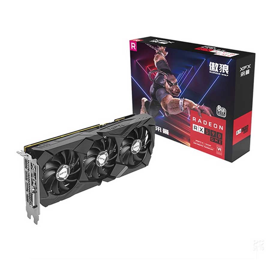 کارت گرافیک ایکس اف ایکس RX590 GME 1440MHz 8G GDDR5 256bit