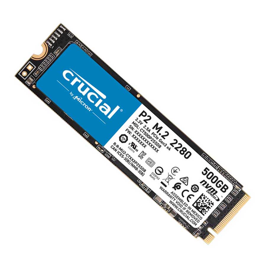 اس اس دی 500 گیگابایت M.2 کروشیال مدل P2 PCIe