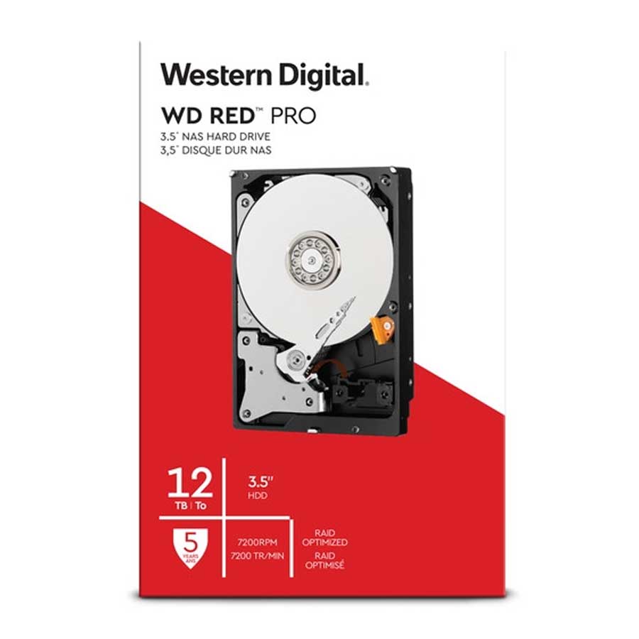 هارد اینترنال 12 ترابایت وسترن دیجیتال مدل WD RED PRO