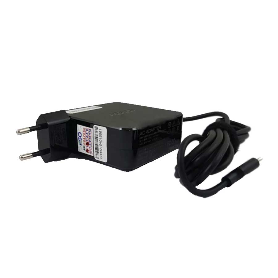 آداپتور لپ تاپ ایسوس 20V 3.25A-20V 2.25A-15V 3A-12V 3A-5V 2A مربعی سوکت Type C