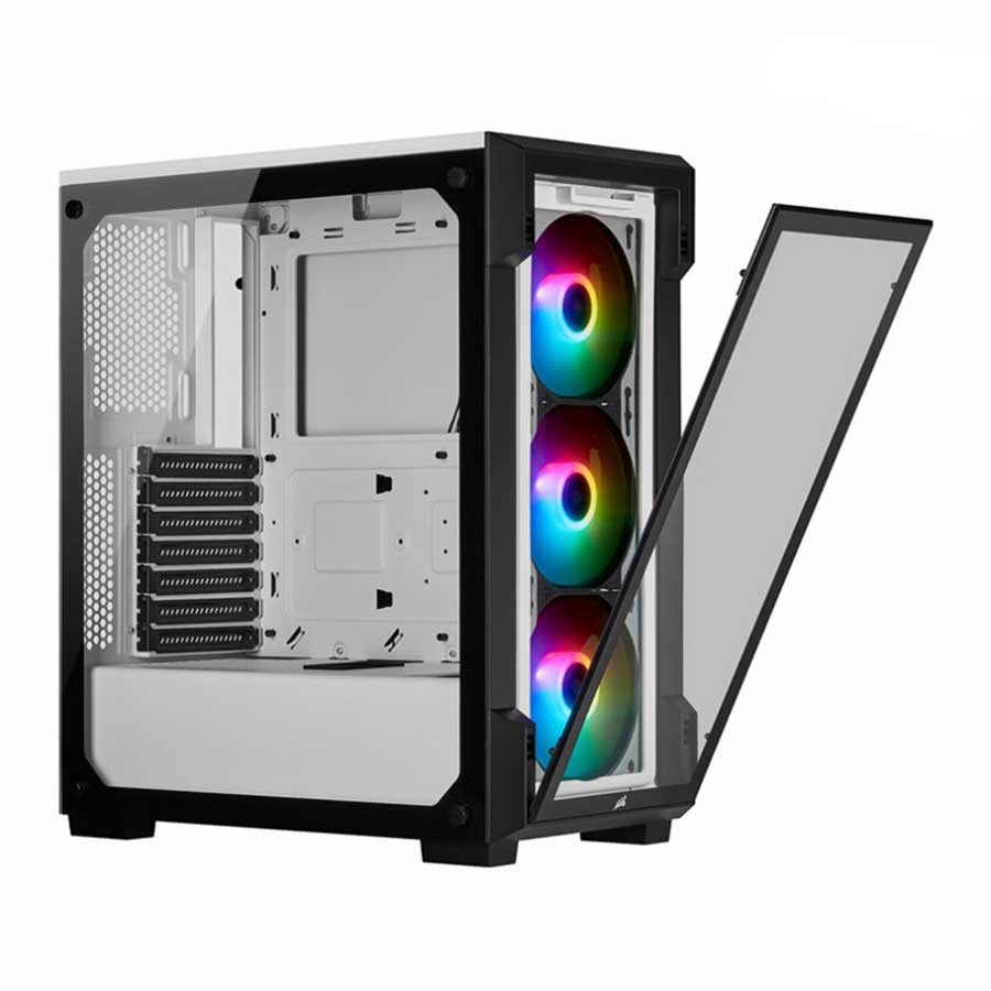 کیس کامپیوتر کورسیر مدل iCUE 220T RGB White