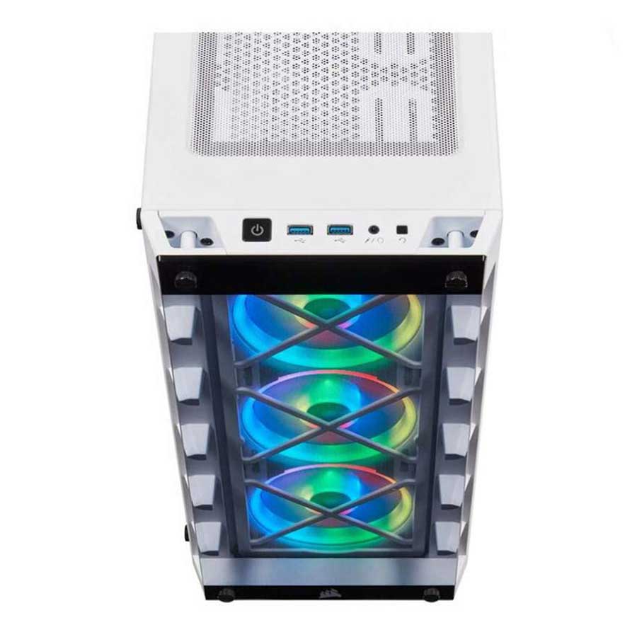 کیس کامپیوتر کورسیر مدل iCUE 465X RGB White