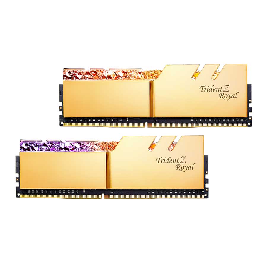 رم جی اسکیل مدل Trident Z Royal Gold 16GB DUAL 4000MHz CL18 DDR4