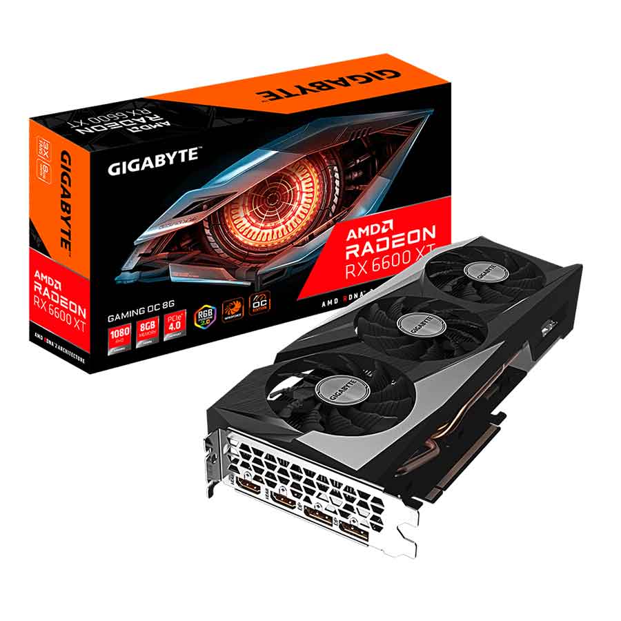 کارت گرافیک گیگابایت مدل Radeon RX6600 XT GAMING OC 8G