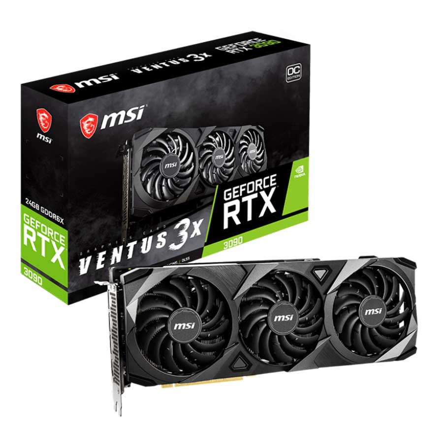 کارت گرافیک ام اس آی GeForce RTX3090 VENTUS 3X 24G OC LHR