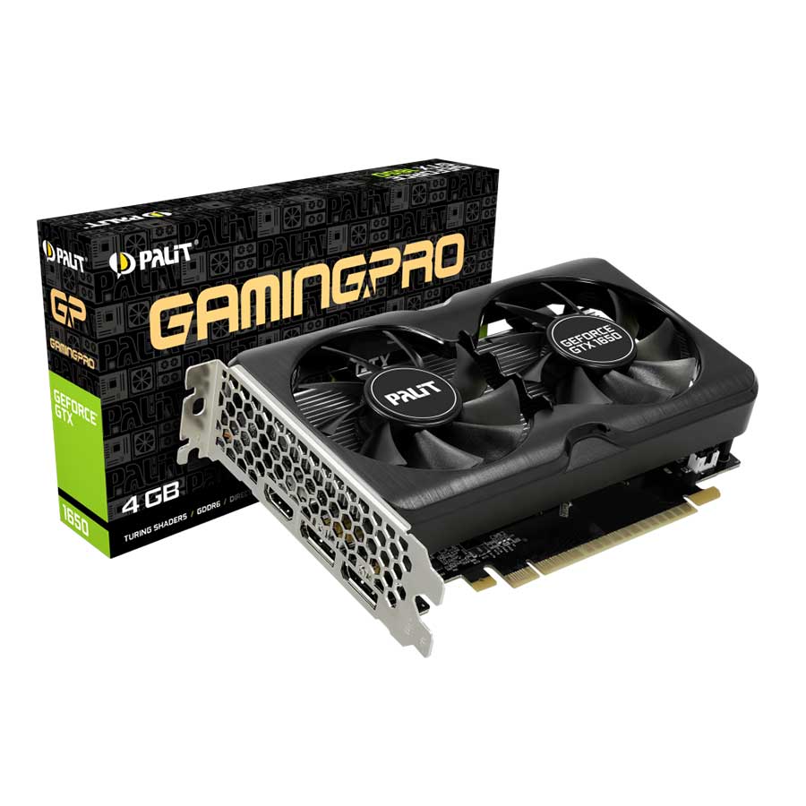 کارت گرافیک پلیت مدل GeForce GTX1650 GamingPro 4GB
