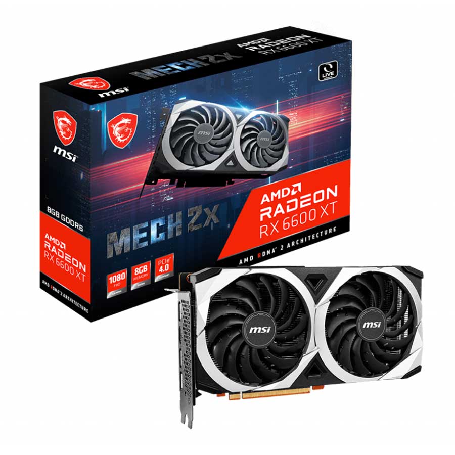 کارت گرافیک ام اس آی مدل Radeon RX6600 XT MECH 2X 8G