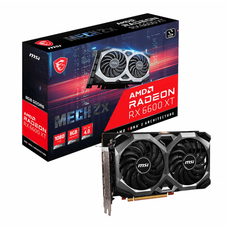 کارت گرافیک ام اس آی مدل Radeon RX6600 XT MECH 2X 8G V1