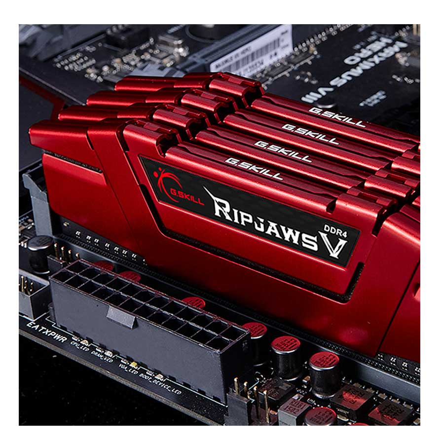 رم جی اسکیل مدل Ripjaws V Red 32GB DUAL 3200MHz CL16 DDR4